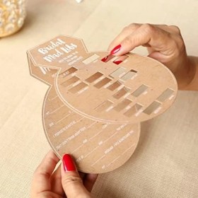 Resim Storemax Aspen 28441NA Gelin Partisi Oyunları, Yüzük Şekilli Çılgın Libs Kartları (50'li Set) Düğün Duş Oyunu, Nişan Partisi, Bekarlığa Veda Partisi Oyunu 