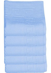 Resim 5 Li Otel Ayak Havlusu Bukle Ayak İzli 50x70 Cm Renkli 16/2 Avs 250 Gr Mavi 