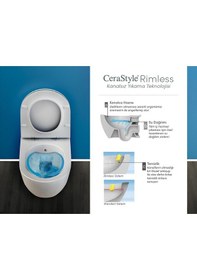 Resim City Kanalsız Mat Siyah Asma Klozet Set002073, Turkuaz City Mat Siyah Yavaş Kapak 