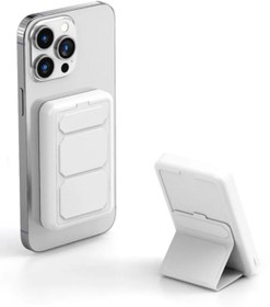 Resim Coverzone 15W 10000 mAh Powerbank Magsafe Uyumlu Kablosuz Şarj Magnetic Güç Bankası Stand Olabilme Özellikli Wireless Output Y133 