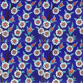 Resim Can Seramik 20*20 Cm CÇ60K Kütahya Çini Karo 5' Li 1 Paket 