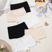 Resim 6'lı Paket - Kadın Tayt ve Boxer Şortları, Yeni Sonbahar Ve kış Sızma Önleyici Bayan İç Çamaşırı, ev Sporu & Boş Zaman Parti iç I Ceket, Dikiğsiz Pantolonlu Short, Sevimli iç Giyimi , Uzun Boyutta Günlük Alt giysi, bayana özel altlık şeklinde boxer pantalon, dikisiz tasar ım 