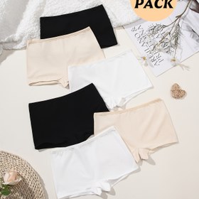 Resim 6'lı Paket - Kadın Tayt ve Boxer Şortları, Yeni Sonbahar Ve kış Sızma Önleyici Bayan İç Çamaşırı, ev Sporu & Boş Zaman Parti iç I Ceket, Dikiğsiz Pantolonlu Short, Sevimli iç Giyimi , Uzun Boyutta Günlük Alt giysi, bayana özel altlık şeklinde boxer pantalon, dikisiz tasar ım 