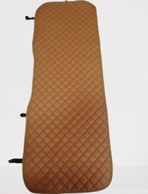 Resim Deri Kapitone Taba Araç Koltuk Minderi Siyah 