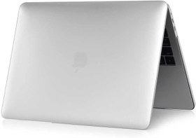 Resim Macbook Air 13.6inç M3 A3113 ile uyumlu Kılıf Kristal Ön Arka Şeffaf Kapak Renksiz 