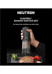 Resim Neutron Ntl-pg-33d Elektrikli Çiftli Baharat Öğütücü 