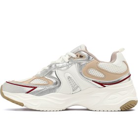 Resim Derimod Kadın Bej Kalın Tabanlı Spor Ayakkabı, Bağcıklı Sneaker 25AFD494214 