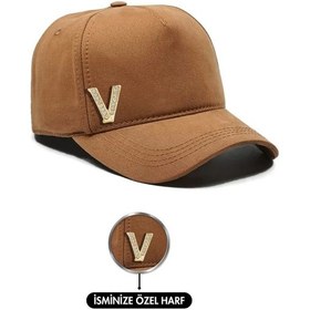 Resim Twingold İsme Özel Gabardin Kep Şapka - Ab01005 - Camel Camel 