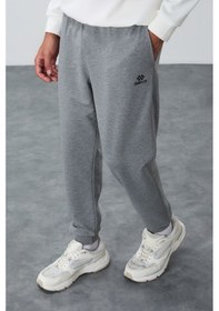 Resim Tommy Life Gri Melanj Klasik Cepli Standart Kalıp Manşetli Erkek Eşofman Alt - 84652 GB MELANJ 