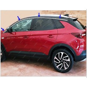 Resim Opel Grandland X Cam Üst Çıtası Paslanmaz Çelik Krom 8 Prç 