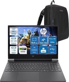 Resim Hp Victus 15-WFA2023NT Intel Core I5 14450HX 32GB Ddr5 1tb SSD RTX4050 6gb 15.6" IPS Fhd (1920 x 1080) 144HZ 300NIT Freedos Taşınabilir Bilgisayar BY2K1EAF13 + Zetta Çanta 