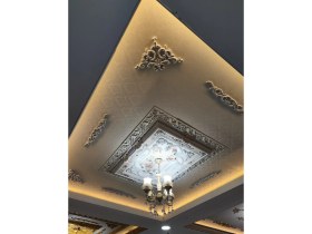 Resim Pazar Dolu Dikdörtgen Saray Tavanlar (60 cm x 90 Cm) 