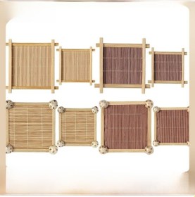 Resim Tenfowee Bambu Isı Yalıtımlı Bardak Altlığı - Çay Zirvesi, Gümüşük Sergi Ve Fotoğraf Jeketi Aksesuarı 