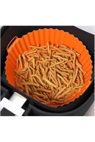 Resim AyrStore GüncelÇarşı Airfryer Silikon Pişirme Kabı 20x5 Cm Bpa içermez Airfryer Pişirme Kağıdı, Ya 