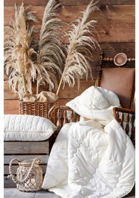 Resim Karaca Home Çift Kişilik Yün Yorgan - 2 Adet Yün Yastık Hediyeli 