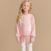 Resim Küçük Kızlar için Pastel Pembe Sweatshirt - Yumuşak Uzun Kollu Üst, Dar Kesim Spor Salonu, Yürüyüş, Günlük Kullanım İçin - Aktif Kızlar ve Gençler İçin Sevimli Rahat Kıyafet - Kolay Bakım Egzersiz Kıyafeti, Spor Salonu Giyim, Eğlenceli Tasarım, Rahat Kumaş, Yürüyüş Giyim, Nefes Alabilen Malzeme, Genç Aktivewear, Genç Giyim 