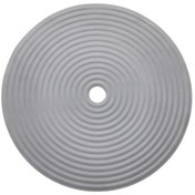 Resim IKEA Vantuzlu Banyo Ayak Kaydırmaz Matı Yuvarlak 46 cm MeridyenDukkan Gri Renk Küvet-Duş İçi Kauçuk 