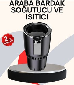 Resim Araba Bardaklığı Isıtma Soğutma Ayarlı Çakmak Girişli Akıllı Model 