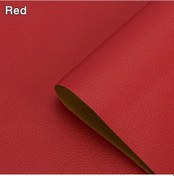 Resim Kendinden Yapışkanlı Deri Tamir Yama Bandı Kendinden Yapışkanlı Ev Dıy Düzeltme Red 10cm X 20cm 