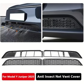 Resim 2025 Tesla Model Y Juniper/Launch için Ön Izgara Ağı Örtüsü, Hava Girişi Koruyucu ve Araç Alt Tampon Böcek Filesi Kapağı 