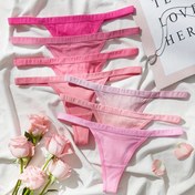 Resim 7 adet Kadın Düşük Bel Sütyen Seti - Nefes Alabilir ve Rahat Düz Renk Jockstrap İç Çamaşırı, Çeşitli Renkler (Pembe, Mor, Gri, Mavi, Yeşil, Sarı, Beyaz) - Kolay Giyim ve Makinede Yıkanabilir, İç Çamaşırı 