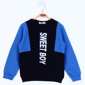 Resim Toontoy Kids Toontoy Erkek Çocuk Sweet Boy Baskılı Sweatshirt Siyah 
