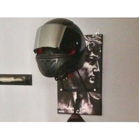Resim Motorcu Kask Askısı, Kişiye Özel Baskı V9 