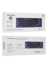 Resim Acer Emachines Eak68 Usb Rgb Backlight Red Swıtch Mekanik Q 68 Tuşlu Mini Gaming Oyuncu Klavyesi 