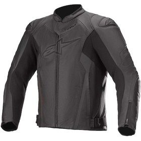 Resim Alpinestars Faster V2 Airflow Deri Korumalı Motosiklet Montu Siyah 