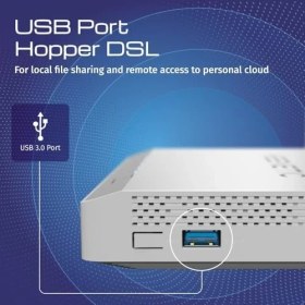 Resim TeknoKapsül Keenetic Hopper Dsl AX1800 Wi-Fi Mesh Vdsl2/adsl2+/fiber Ebeveyn Modem Vpn Router 4X1GBIT/S 