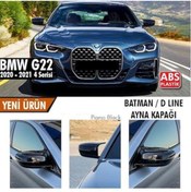 Resim Bmw G22-g23-g26 4 Serisi Batman Yarasa Ayna Kapağı Piano Black 