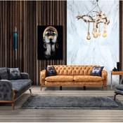Resim Onurdesign Koltuk Takımı 3+3+1 Den Oluşan Ahşap Kasalı 32 Dns Sünger Koltuk Takımı 