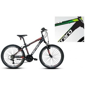 Resim Carraro Speed 240 Erkek Dağ Bisikleti 360h V 24 Jant 21 Vites Mat Siyah Yeşil Koyu Yeşil Çok Renkli 