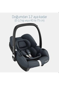 Resim Maxi-Cosi Cabrio Fix I-Size Adac'lı Bebek Oto Koltuğu ve Ana Kucağı 0-13 kg Essential Graphite 