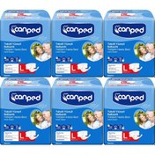 Resim Canped Hasta Bezi Yetişkin Belbantlı Tekstil Yüzey L Large 84adet L 