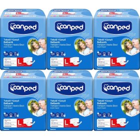 Resim Canped Hasta Bezi Yetişkin Belbantlı Tekstil Yüzey L Large 84adet L 