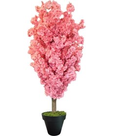 Resim 150 Cm Pembe Bahar Dalı Ağacı Yeşil 