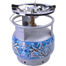 Resim Pearl Shop Lüks Lpg'li Kamp Ocağı, Geniş Çember Taşınabilir Ocak, Taşınabilir Gazlı Ocak Başlık, 2,35 Kw Isı Gücü, Krom Kaplama 