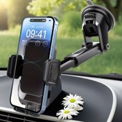 Resim 1 adet Vakumlu Araba Telefon Tutucu, Yeni Aksesuarlar, Sürüş için Benzersiz Bir Deneyim Sağlar, Vakumlu Emme Kupası ile Birlikte Geliyor - Araba Gösterge Paneli, Banyo Fayansları ve Cam Yüzeyli Havalandırma Klipsi Tasarımı için Mükemmel | Tüm Akıllı Telefonlar için Uygun | Sağlam Tutuş ve Kolay Kurulum, Araba Telefon Tutucu 