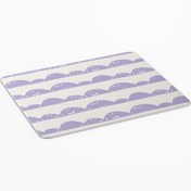 Resim Genel Markalar Mor Dalgalı Çizgiler Kare Baskılı Mouse Pad-1732 