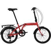 Resim Bisan Twin-s 20-jant V-fren Katlanır Bisiklet (kırmızı-siyah) 28 