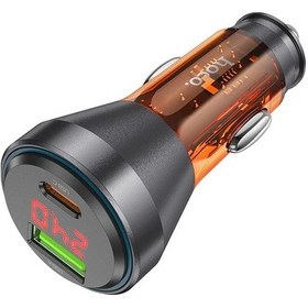Resim Hoco Nz12b Unimpeded Pd48w Usb + Type-c Araç Çakmaklık Hızlı Şarj Aleti- 5775 