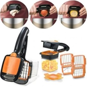 Resim Ozcmax 5 In 1 Pratik Hazneli Sebze Meyve Doğrayıcı 