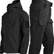 Resim Erkek Outdoor Polar Takımı, Antrenman, Yürüyüş, Günlük Boş Zaman, Kamp için Uygun, Rüzgar Geçirmez, Dayanıklı, Yıkanabilir, Kışın Olmazsa Olmaz. 