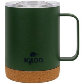 Resim Çelik Mug Termos - Igloo - Cork - 350ml - Haki - 205696 Diğer 
