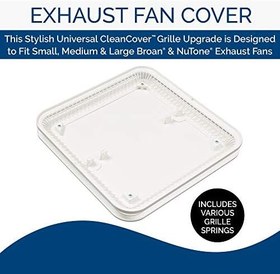 Resim Broan-NuTone BROAN NuTone FG701S Evrensel Temiz Kılıf Banyo Egzoz Yükseltme Izgara Kapağı, Beyaz Banyo Fanı 