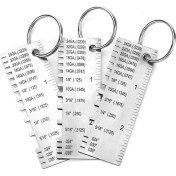 Resim Betty Becky Sac Kalınlığı Ölçer 3 Paket Paslanmaz Çelik Tel Ölçer Boyutu Muayene Aracı Kaynak Aracı Aksesuarları (Yurt Dışından) 