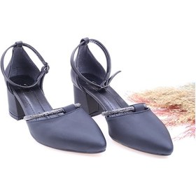 Resim Ceylan 2857 Kadın Bilekten Bağlamalı 6 Cm Topuklu Ayakkabı 001 