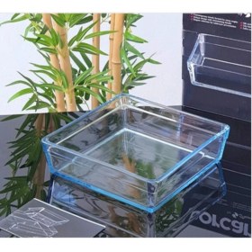 Resim Turuncu Kare Borcam Tepsi, Sağlam ve Şık Mutfak Gereciği 