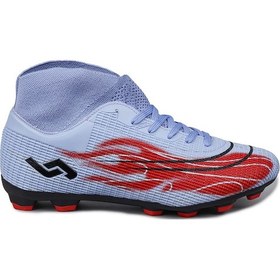 Resim Jump 29676 Çoraplı Mor - Kırmızı Çim Halı Saha Krampon Futbol Ayakkabısı 